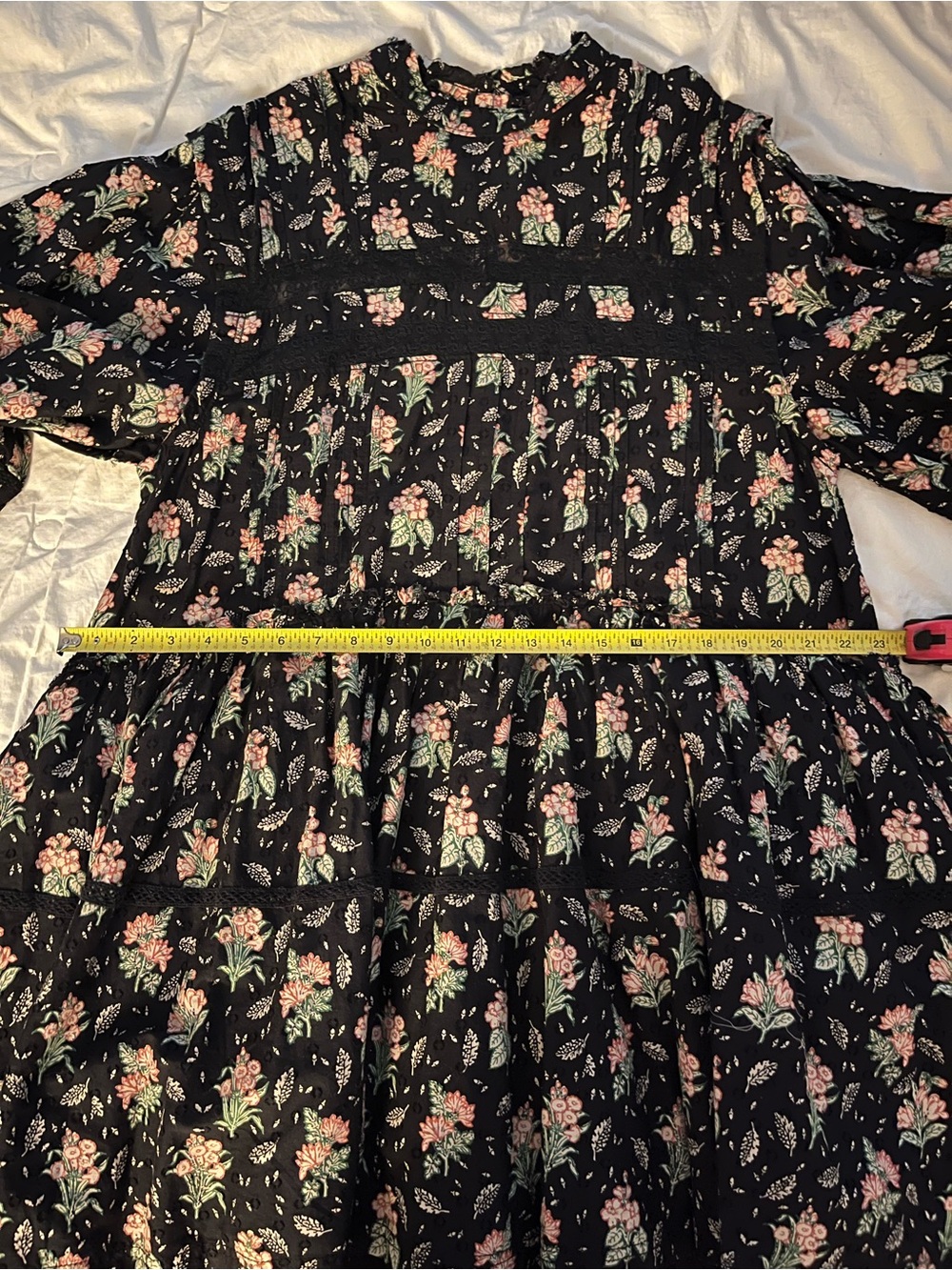 NWT Pilcro Long-Sleeve Mock-Neck Swing Mini Dress size Large - Picture 11 of 14